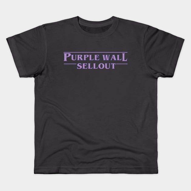 Purple Wall Sellout Podcast Logo Tee Kids T-Shirt by purplewallpodcast